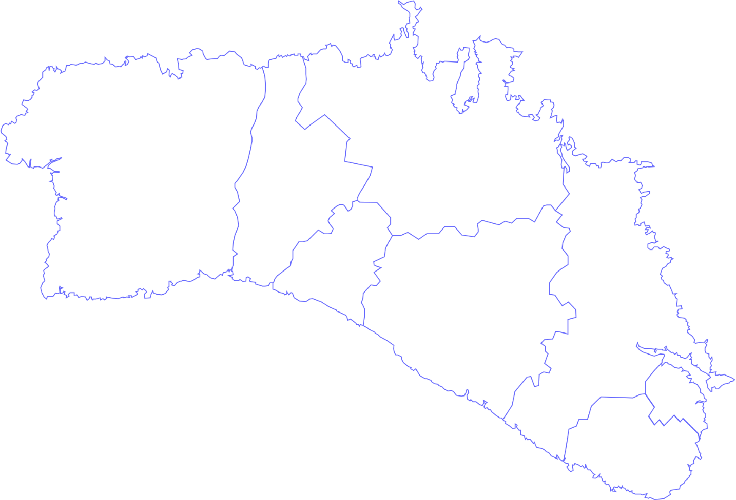 Mapa de Menorca dividit per municipis